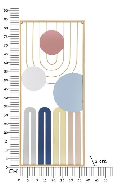 Decorazione da parete in metallo 37x84 cm Colorful - Mauro Ferretti