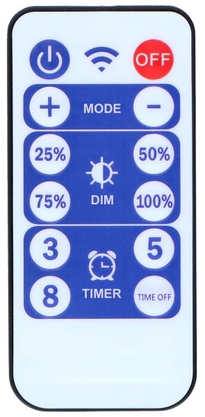 Grundig - Catena solare dimmerabile 50 LED/8 funzioni 9,35m IP44 bianco caldo+DO