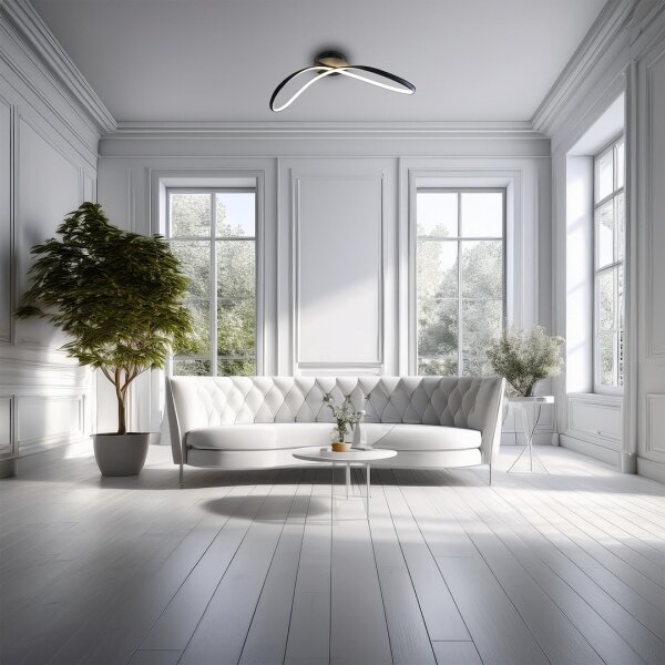 Plafoniera LED INFINITY LED/21W/230V nero