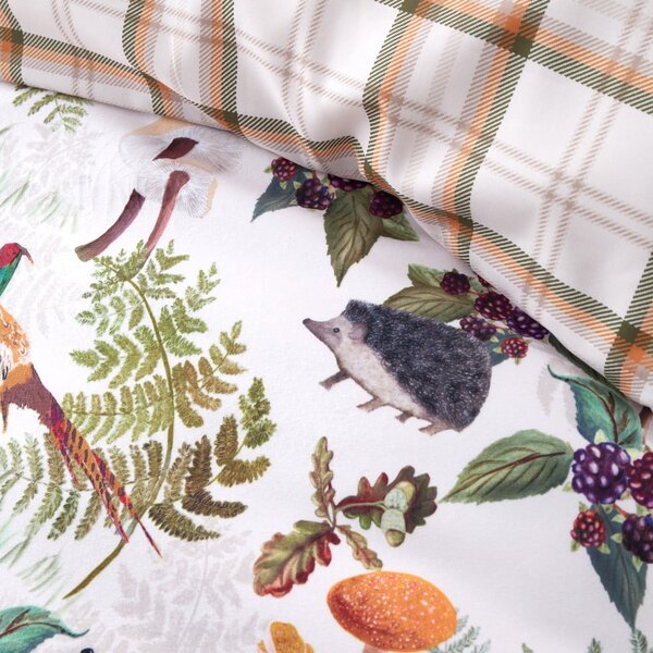 Biancheria da letto in velluto per letto matrimoniale 200x200 cm Woodland Walk - Catherine Lansfield