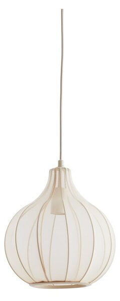 Lampada a sospensione beige con paralume in tessuto ø 29 cm Elati - Light & Living
