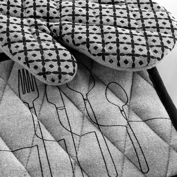 Presine in cotone riciclato in set da 2 Cuisiline - douceur d'intérieur
