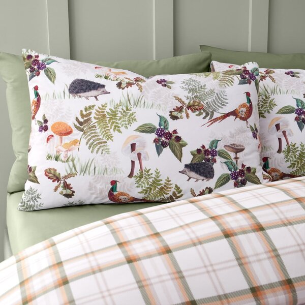 Biancheria da letto in velluto per letto matrimoniale 200x200 cm Woodland Walk - Catherine Lansfield