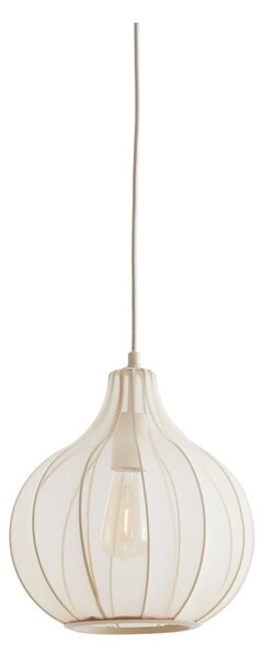 Lampada a sospensione beige con paralume in tessuto ø 29 cm Elati - Light & Living
