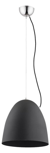 Lampadario a sospensione con filo ZETES 1xE27/15W/230V nero