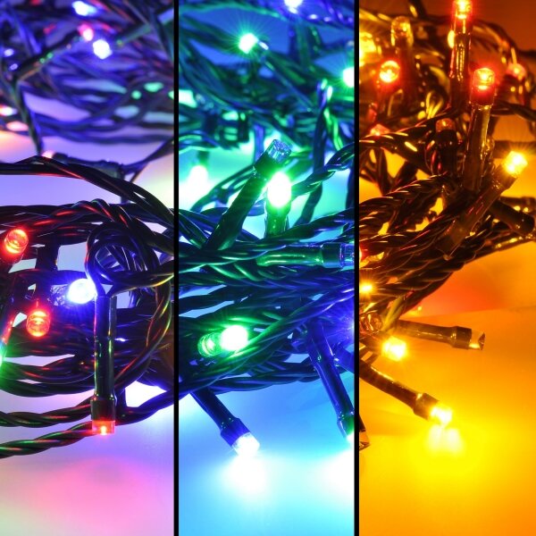 Brilagi - Catena luminosa LED per esterni 300 LED/8 funzioni 35 m IP44 multicolore