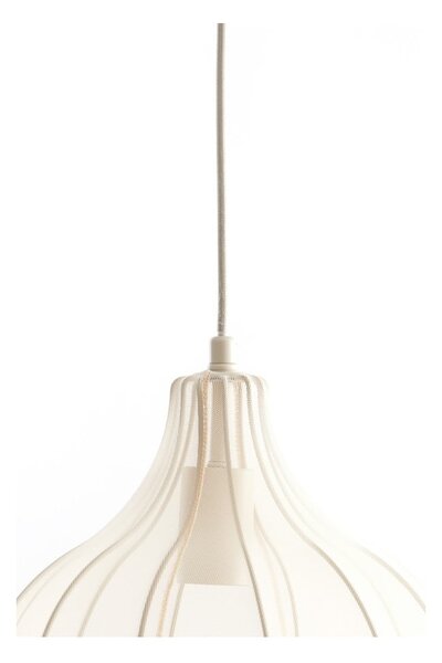 Lampada a sospensione beige con paralume in tessuto ø 29 cm Elati - Light & Living