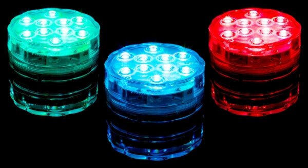 LED Illuminazione piscina dimmerabile LED/3xAAA IP68 + telecomando