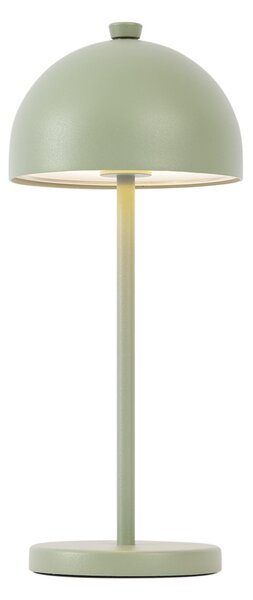 Lampada da tavolo verde con LED IP54 ricaricabile con stazione di ricarica - Squirrel