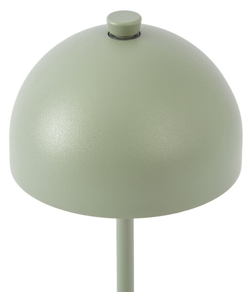 Lampada da tavolo verde con LED IP54 ricaricabile con stazione di ricarica - Squirrel
