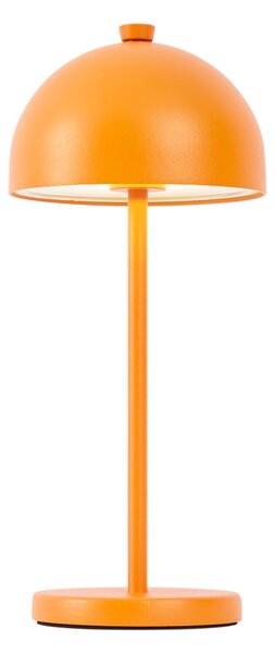 Lampada da tavolo arancione con LED IP54 ricaricabile con stazione di ricarica - Squirrel