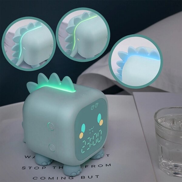 Lampada notturna per bambini a LED RGBW dimmerabile con sveglia FILIP LED/1,5W/5V 1500 mAh
