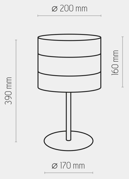 Lampada da tavolo TAGO 1xE27/15W/230V nero/oro