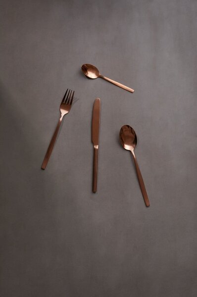 Posate in acciaio inox color rame 16 pezzi Avie - Premier Housewares