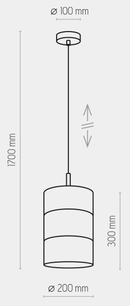 Lampadario su filo BOGART 1xE27/15W/230V bianco/oro