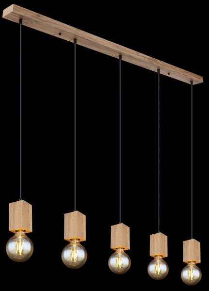 Globo 15655-5H - Lampadario a sospensione con filo ERNA 5xE27/60W/230V
