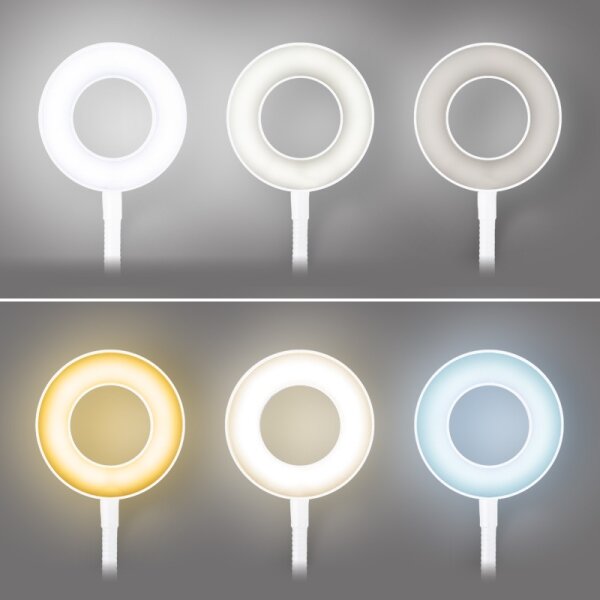 Brilagi - Lampada LED dimmerabile con clip ORBELA LED/8W/5V 3000/4000/5000K bianca