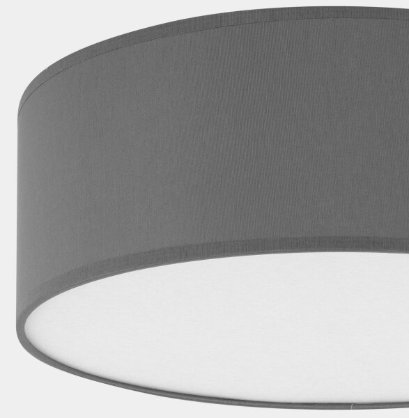Plafoniera RONDO 4xE27/15W/230V d. 45 cm grigia