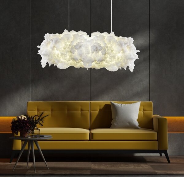 Lampadario sospeso con cavo SERENE 2xE27/40W/230V bianco
