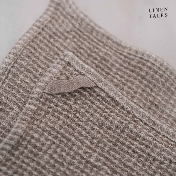 Asciugamani di lino in set da 2 26x26 cm Natural - Linen Tales