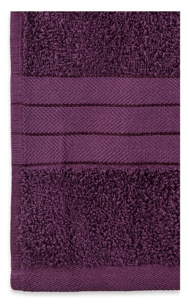 Set di 4 asciugamani in spugna di cotone bordeaux 50x100 cm - Good Morning