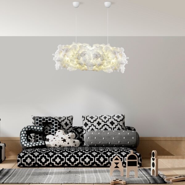 Lampadario sospeso con cavo SERENE 2xE27/40W/230V bianco