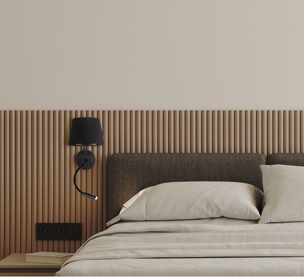 Applique MAJA 1xE27/15W/230V + 1xGU10/10W/230V nero