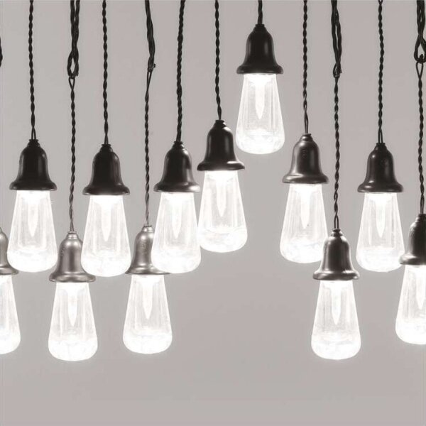 Catena luminosa decorativa LED da esterno 16xLED 8,6 m IP44 bianco freddo