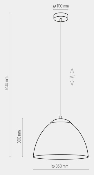 Lampadario su filo FARO 1xE27/60W/230V nero