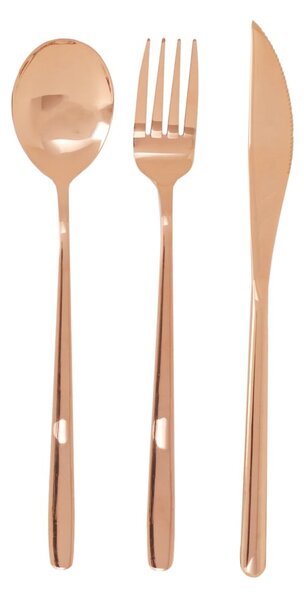 Posate in acciaio inox color rame 6 pezzi Mimo - Premier Housewares