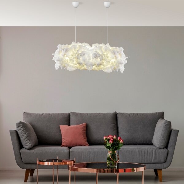 Lampadario sospeso con cavo SERENE 2xE27/40W/230V bianco