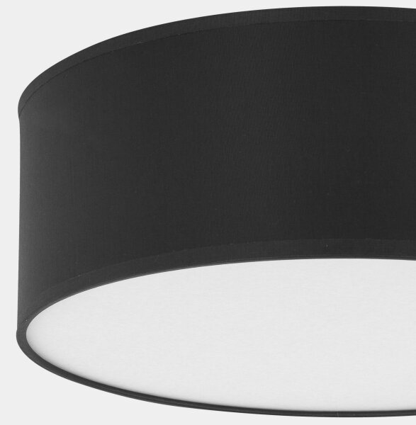 Plafoniera RONDO 4xE27/15W/230V d. 45 cm nera