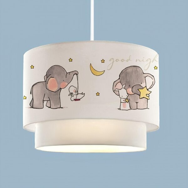 Lampadario per cameretta CANDY 1xE27/40W/230V bianco/grigio