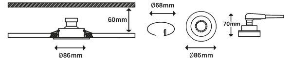 Briloner 7149-039-SET 3xLED luce da bagno dimmerabile 1xGU10/5W/230V IP23