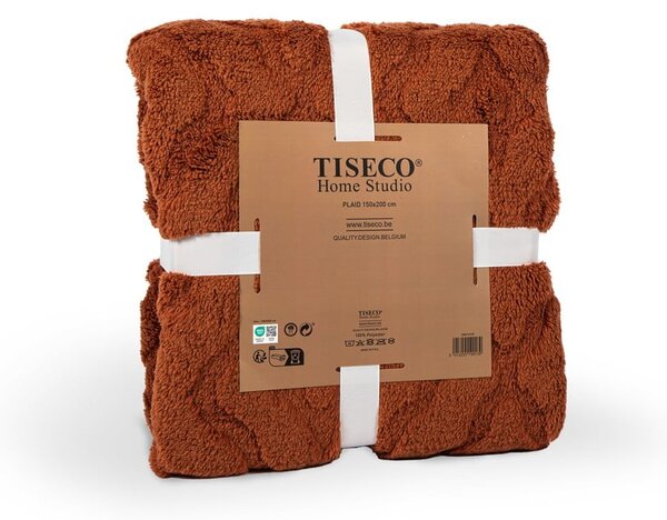 Coperta rossa/arancione in micropile 150x200 cm Rena – Tiseco Home Studio