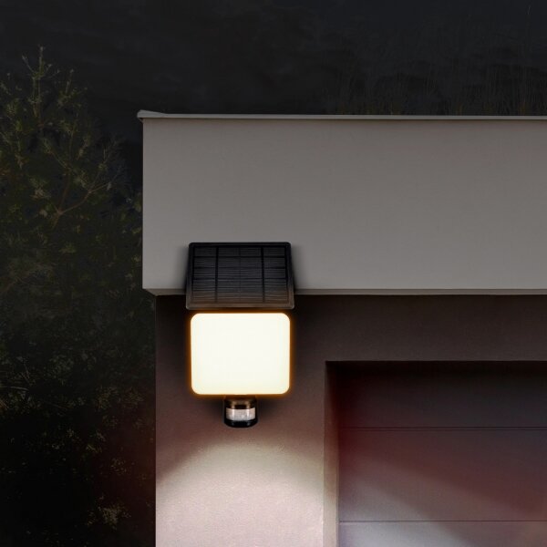 Solight WO785 - Faretto solare LED 11W con sensore, 3,7V 4400mAh IP54