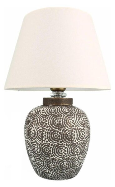 Lampada da tavolo RAMZES 1xE27/40W/230V bianca/grigia