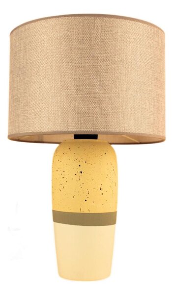 Lampada da tavolo RAMZES 1xE27/40W/230V beige/giallo