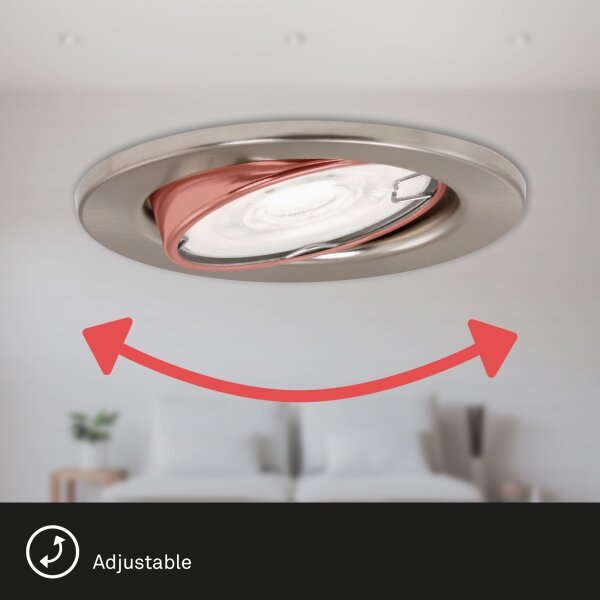 Briloner 7182-032-SET 3xLED luce da bagno dimmerabile 1xGU10/5W/230V IP23