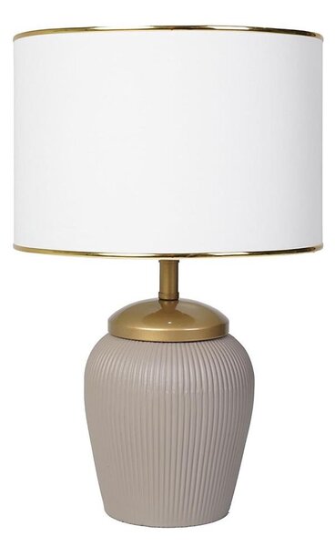 Lampada da tavolo RAMZES 1xE27/40W/230V bianca/beige