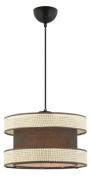 Lampadario a cavo HALO 1xE27/60W/230V marrone/crema
