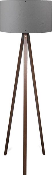 Lampada da terra AYD 1xE27/40W/230V marrone/grigio