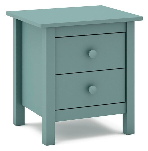 Comodino per bambini in legno di pino color petrolio Max - Marckeric