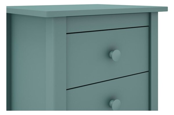 Comodino per bambini in legno di pino color petrolio Max - Marckeric