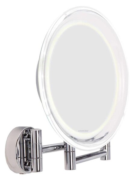 Lanaform - Specchio cosmetico da parete a LED WALL/4xAAA