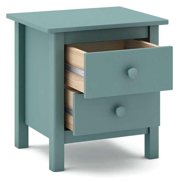 Comodino per bambini in legno di pino color petrolio Max - Marckeric