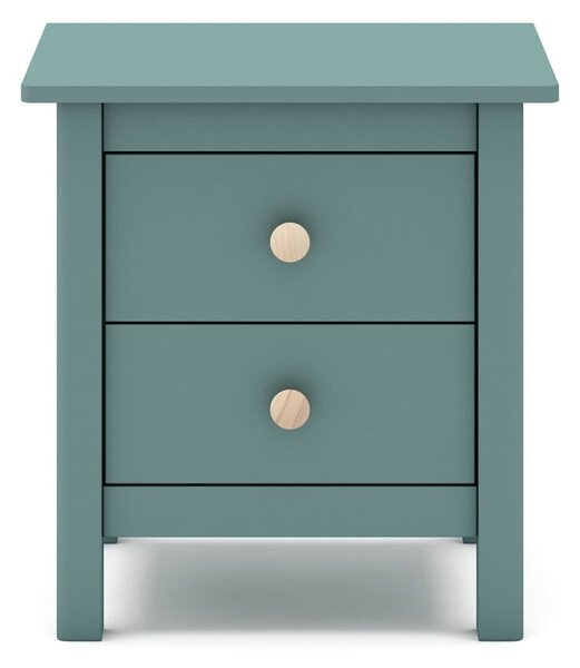 Comodino per bambini in legno di pino color petrolio Max - Marckeric