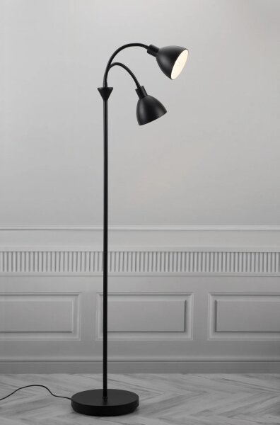 Nordlux - Lampada da terra RAY 2xE14/25W/230V nera