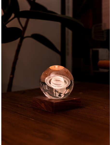 Decorazione luminosa marrone scuro con ricarica USB Amber – Gingko