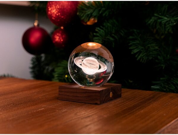 Decorazione luminosa marrone scuro con ricarica USB Amber – Gingko
